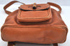 Authentic GUCCI Bamboo Backpack Leather Brown L0651