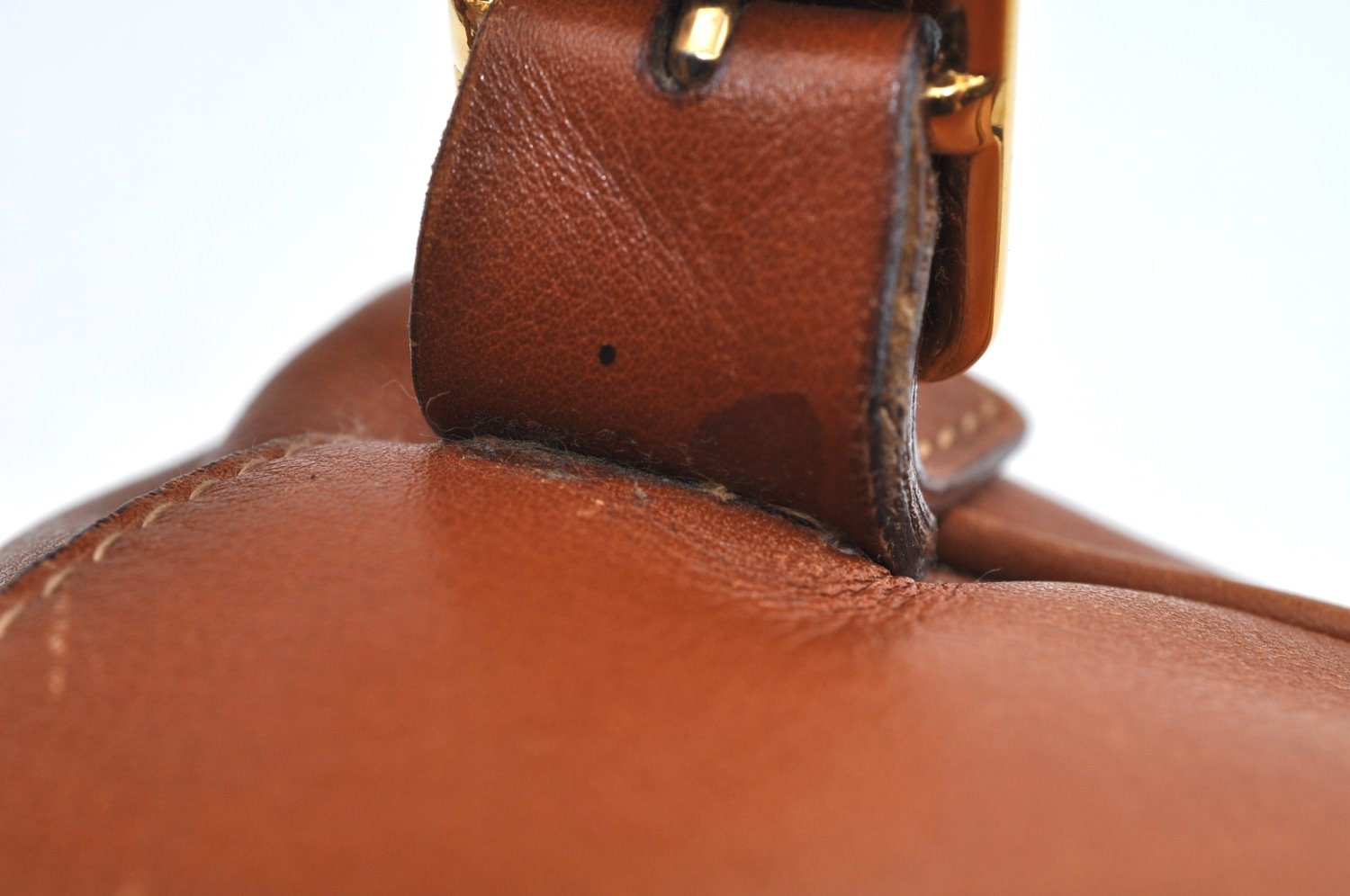 Authentic GUCCI Bamboo Backpack Leather Brown L0651