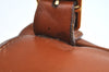 Authentic GUCCI Bamboo Backpack Leather Brown L0651