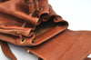 Authentic GUCCI Bamboo Backpack Leather Brown L0651