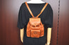 Authentic GUCCI Bamboo Backpack Leather Brown L0651