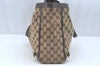 Authentic GUCCI Vintage Shoulder Tote Bag GG Canvas Leather 141472 Brown L0656