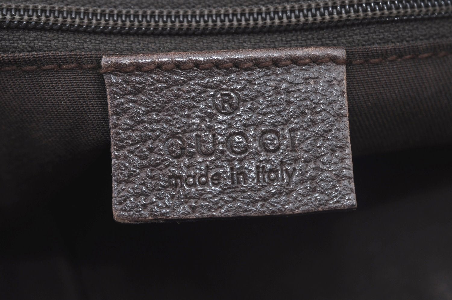 Authentic GUCCI Vintage Shoulder Tote Bag GG Canvas Leather 141472 Brown L0656
