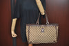 Authentic GUCCI Vintage Shoulder Tote Bag GG Canvas Leather 141472 Brown L0656