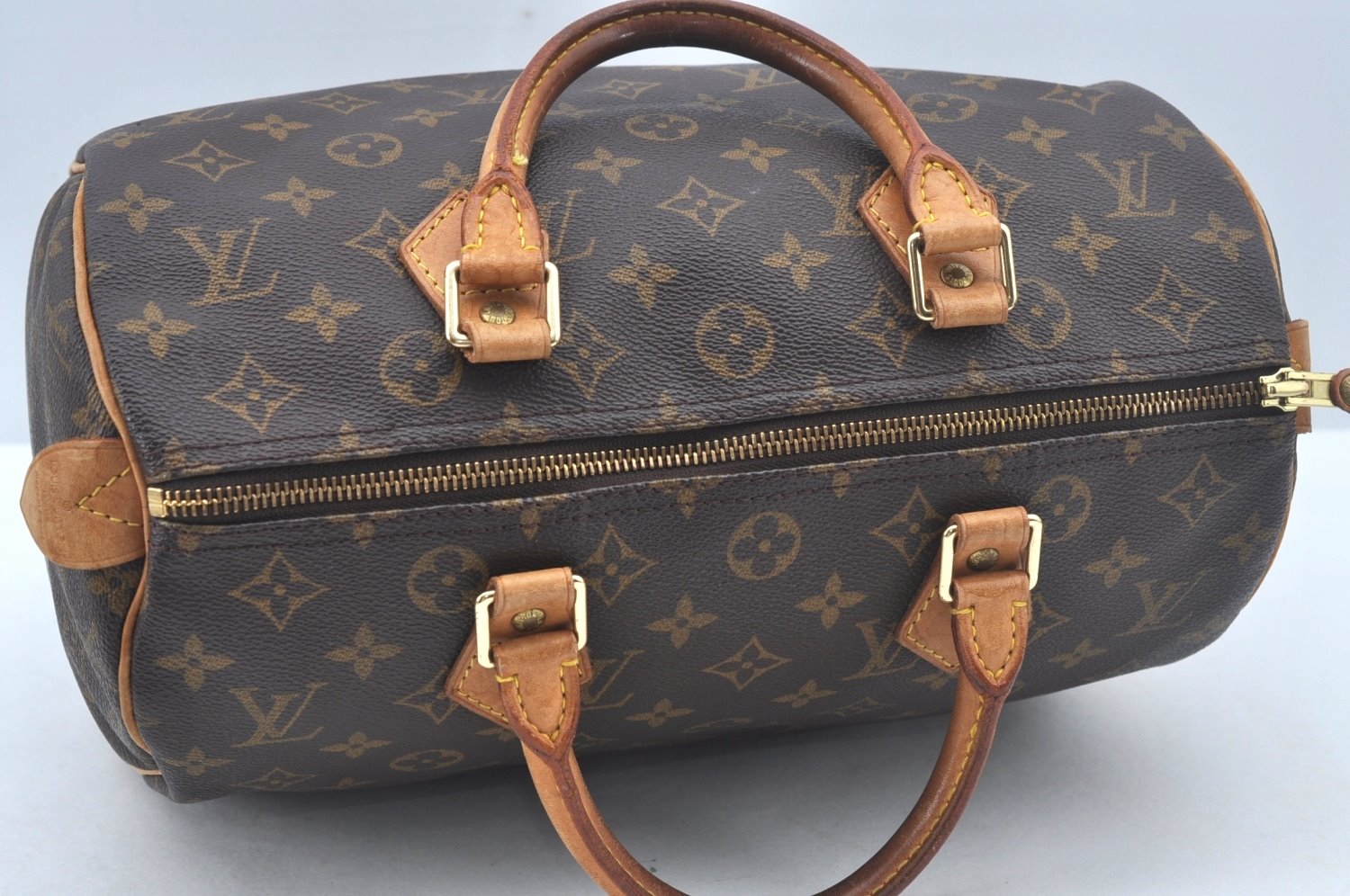 Authentic Louis Vuitton Monogram Speedy 30 Hand Boston Bag M41526 LV L0657