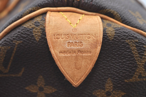 Authentic Louis Vuitton Monogram Speedy 30 Hand Boston Bag M41526 LV L0657