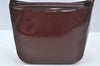 Authentic GUCCI Enamel Hand Bag Brown Junk L0659