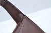 Authentic GUCCI Enamel Hand Bag Brown Junk L0659