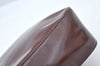 Authentic GUCCI Enamel Hand Bag Brown Junk L0659