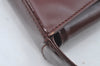 Authentic GUCCI Enamel Hand Bag Brown Junk L0659