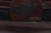 Authentic GUCCI Enamel Hand Bag Brown Junk L0659