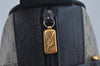 Authentic GUCCI Micro GG PVC Leather Hand Boston Bag Navy L0661