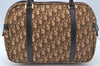 Authentic Christian Dior Trotter Hand Bag Canvas Brown L0663
