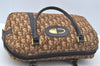 Authentic Christian Dior Trotter Hand Bag Canvas Brown L0663