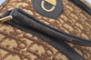 Authentic Christian Dior Trotter Hand Bag Canvas Brown L0663
