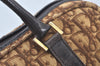Authentic Christian Dior Trotter Hand Bag Canvas Brown L0663
