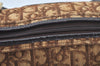 Authentic Christian Dior Trotter Hand Bag Canvas Brown L0663