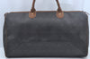 Authentic Christian Dior Honeycomb Boston Hand Bag PVC Leather Black CD L0664