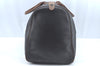 Authentic Christian Dior Honeycomb Boston Hand Bag PVC Leather Black CD L0664