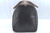 Authentic Christian Dior Honeycomb Boston Hand Bag PVC Leather Black CD L0664