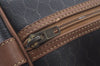 Authentic Christian Dior Honeycomb Boston Hand Bag PVC Leather Black CD L0664