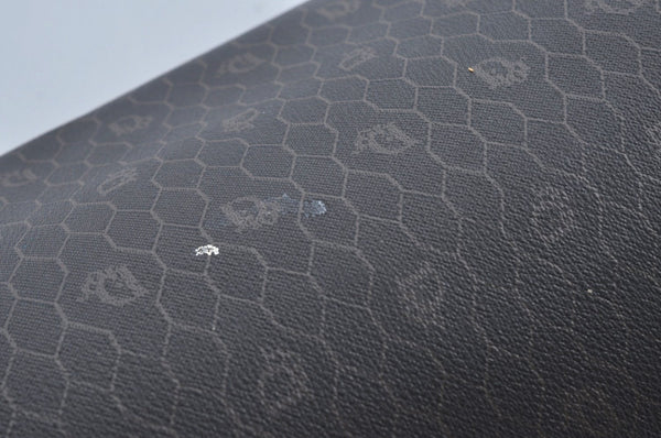 Authentic Christian Dior Honeycomb Boston Hand Bag PVC Leather Black CD L0664