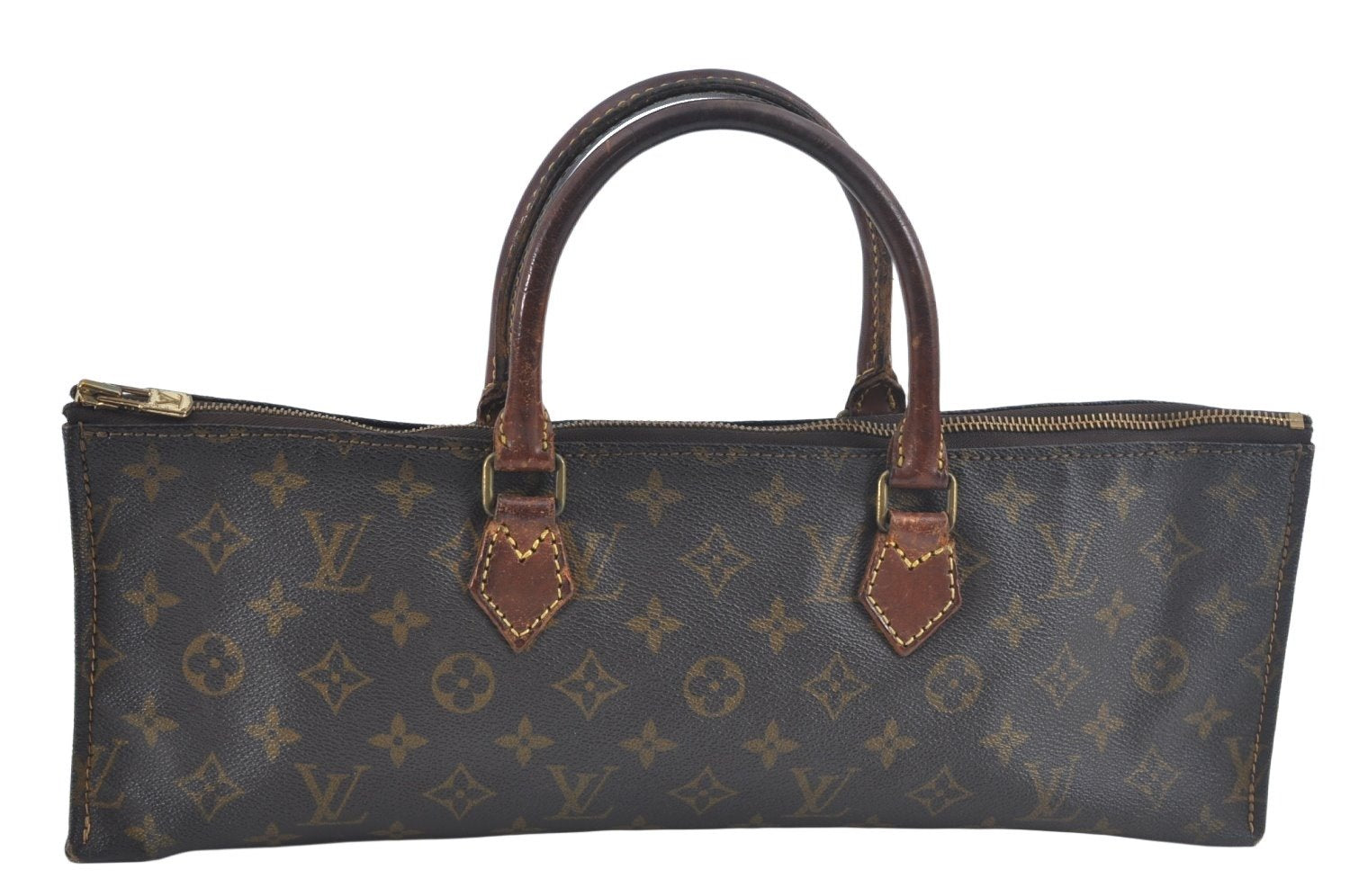 Authentic Louis Vuitton Monogram Sac Trico Hand Bag M51450 LV L0668