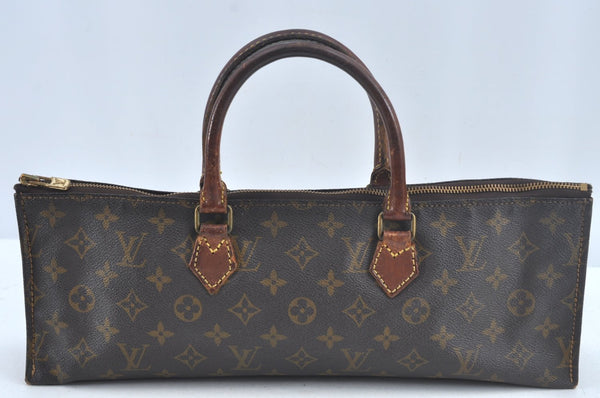 Authentic Louis Vuitton Monogram Sac Trico Hand Bag M51450 LV L0668