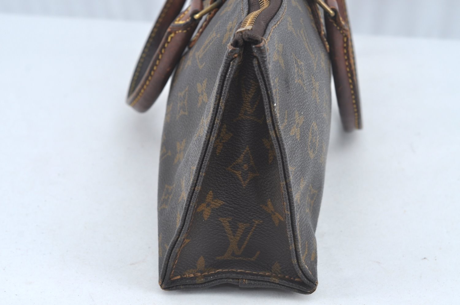 Authentic Louis Vuitton Monogram Sac Trico Hand Bag M51450 LV L0668