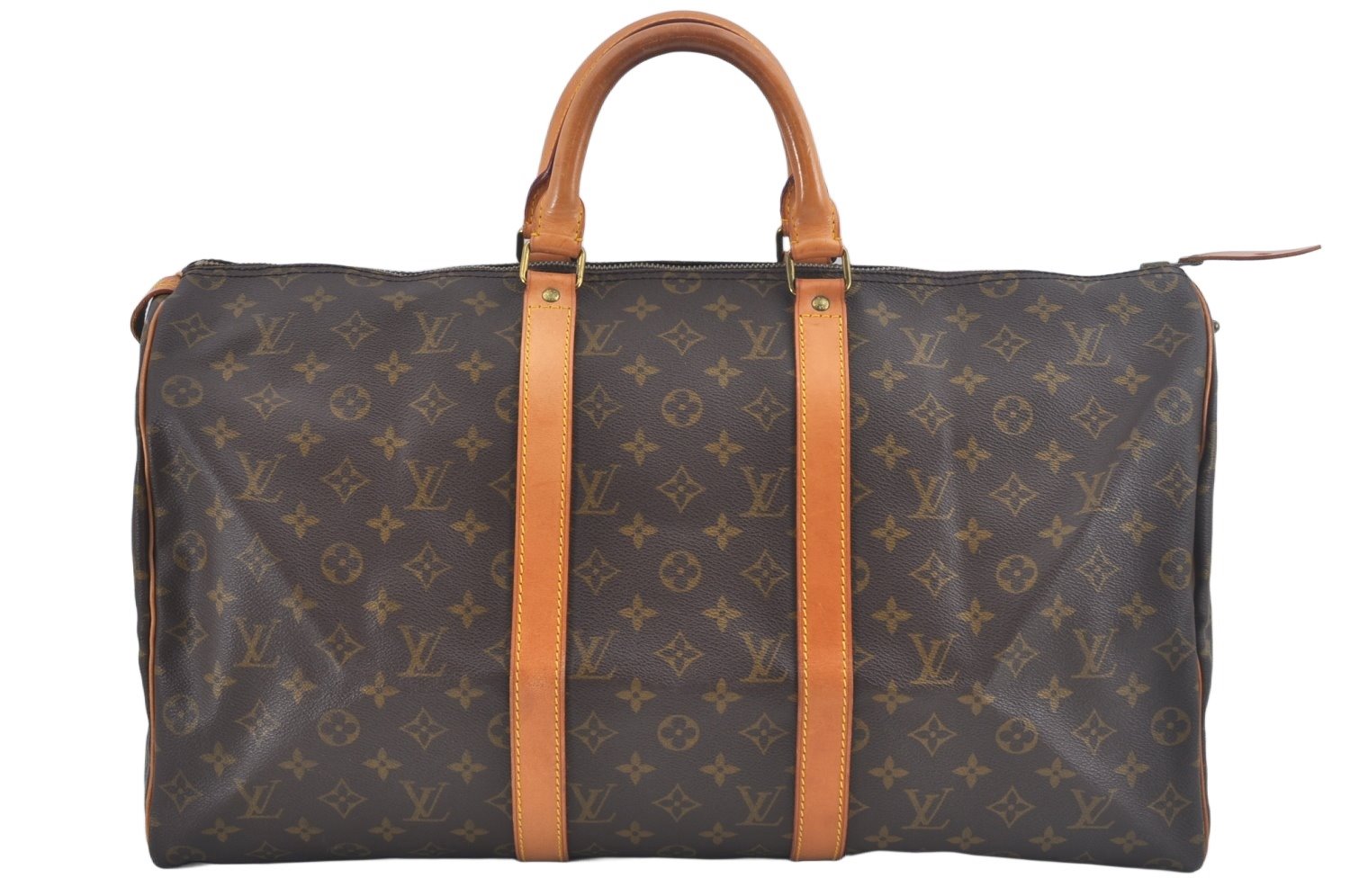 Authentic Louis Vuitton Monogram Keepall 50 Travel Boston Bag Old Model LV L0669