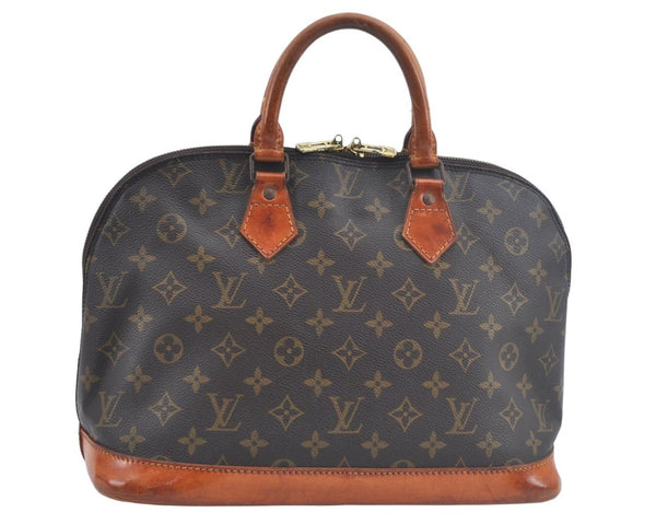 Authentic Louis Vuitton Monogram Alma Hand Bag Purse M51130 LV L0671