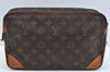 Authentic Louis Vuitton Monogram Compiegne 28 Clutch Hand Bag M51845 LV L0672