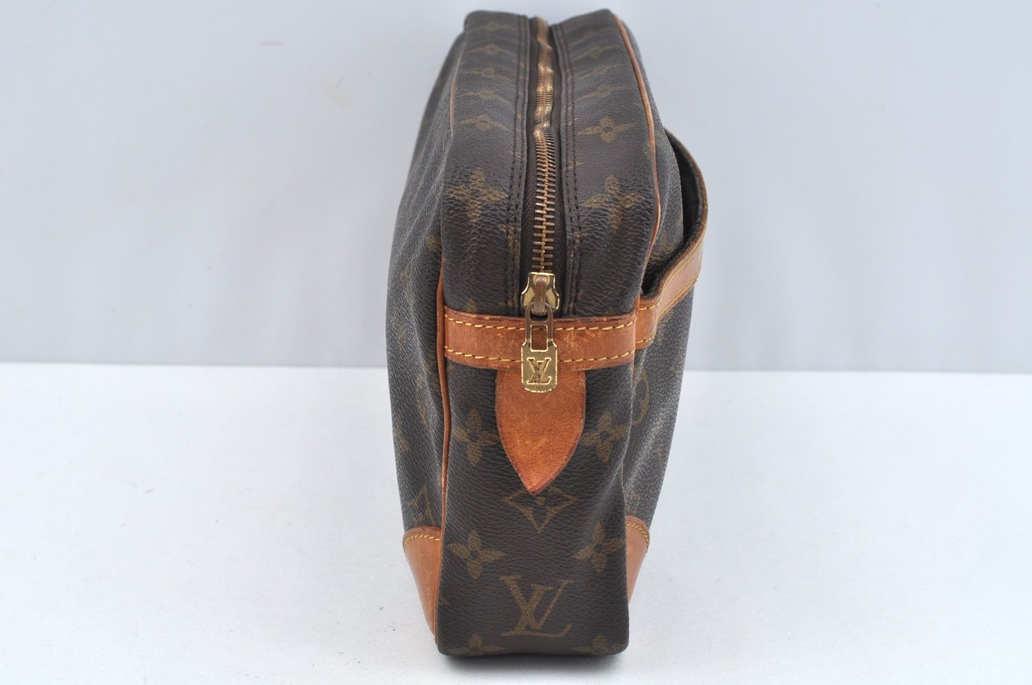 Authentic Louis Vuitton Monogram Compiegne 28 Clutch Hand Bag M51845 LV L0672