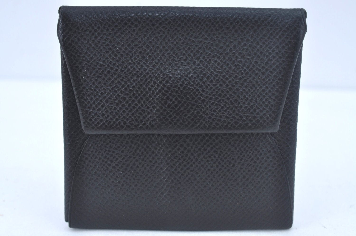 Authentic HERMES Pouch Leather Black L0685