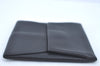 Authentic HERMES Pouch Leather Black L0685