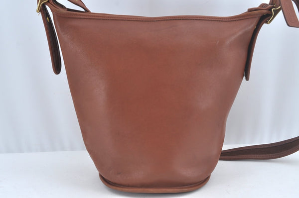 Authentic COACH Shoulder Cross Body Bag Purse Leather Brown L0688