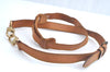 Authentic Louis Vuitton Leather Shoulder Strap Beige 41.3-44.5" LV L0697