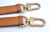 Authentic Louis Vuitton Leather Shoulder Strap Beige 41.3-44.5" LV L0697