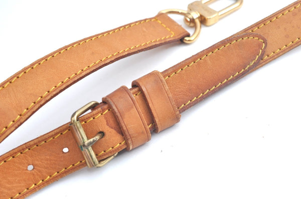 Authentic Louis Vuitton Leather Shoulder Strap Beige 40.2-47.2" LV L0698