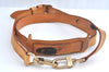 Authentic Louis Vuitton Leather Shoulder Strap Beige 39.4-46.5" LV L0699