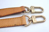 Authentic Louis Vuitton Leather Shoulder Strap Beige 39.4-46.5" LV L0699