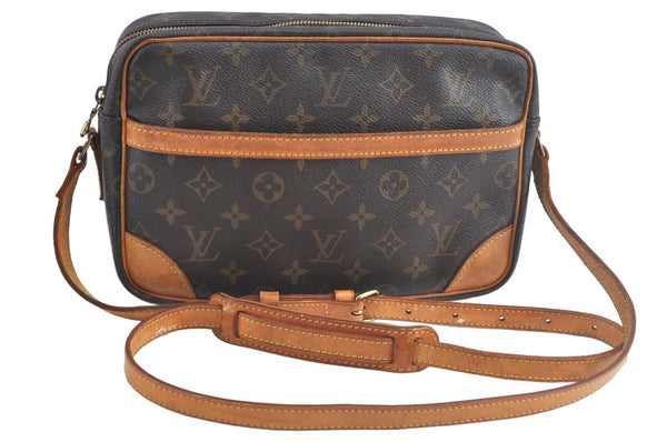 Authentic Louis Vuitton Monogram Trocadero 27 Shoulder Cross Bag M51274 LV L0704