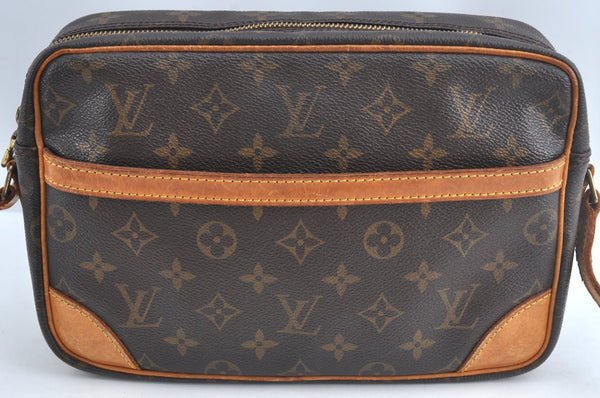 Authentic Louis Vuitton Monogram Trocadero 27 Shoulder Cross Bag M51274 LV L0704