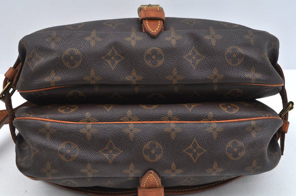 Authentic Louis Vuitton Monogram Saumur 30 Shoulder Cross Bag M42256 LV L0707