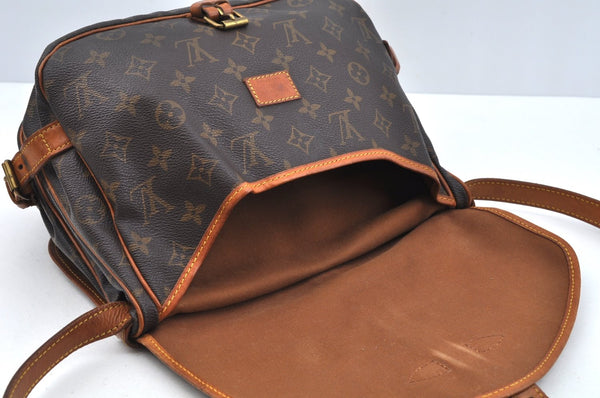 Authentic Louis Vuitton Monogram Saumur 30 Shoulder Cross Bag M42256 LV L0707