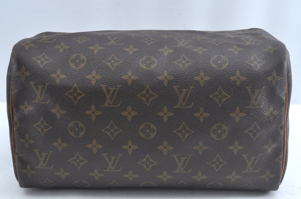 Authentic Louis Vuitton Monogram Speedy 30 Hand Boston Bag M41526 LV L0710