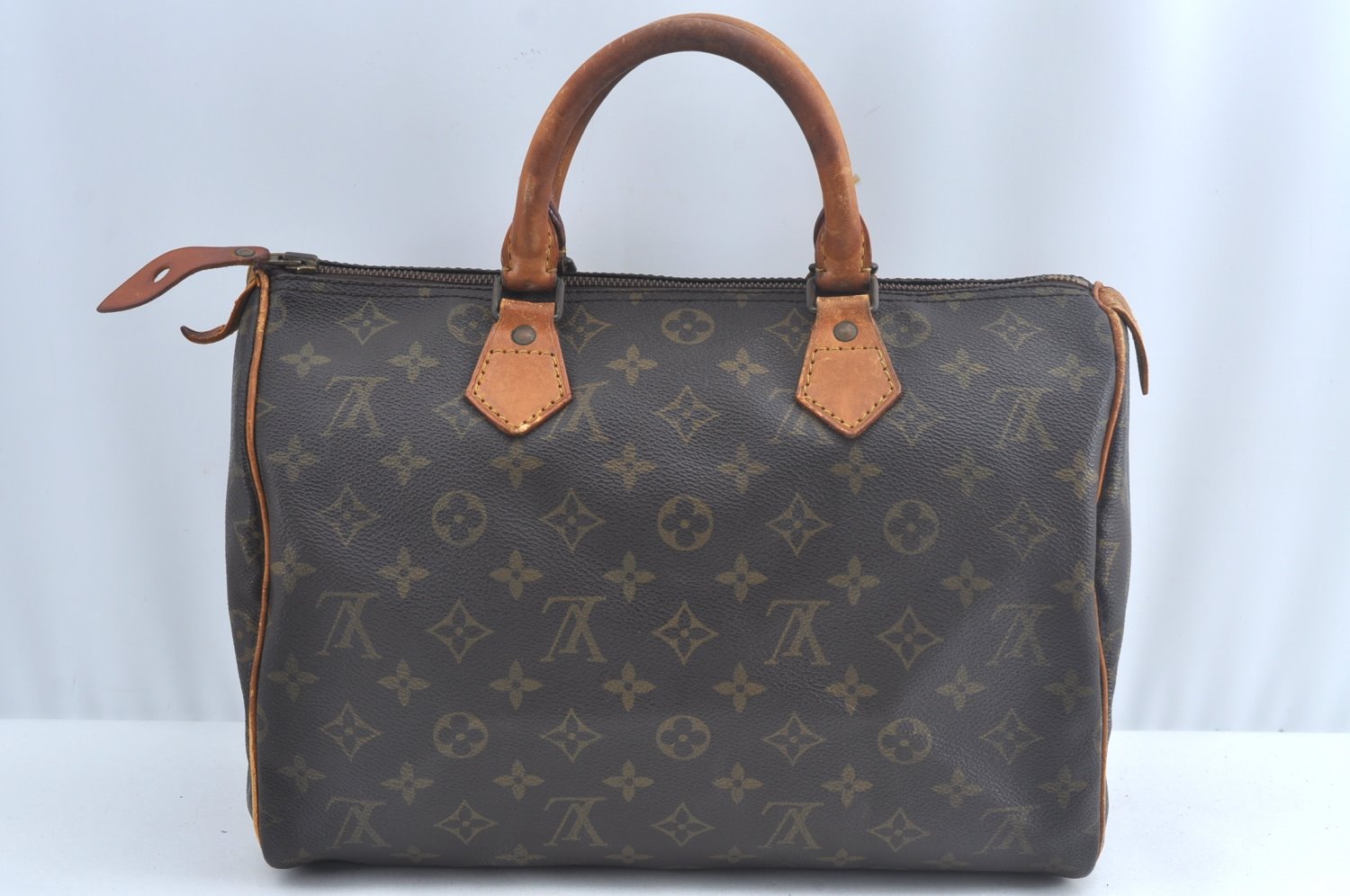 Authentic Louis Vuitton Monogram Speedy 30 Hand Boston Bag M41526 LV L0712