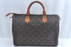 Authentic Louis Vuitton Monogram Speedy 30 Hand Boston Bag M41526 LV L0712