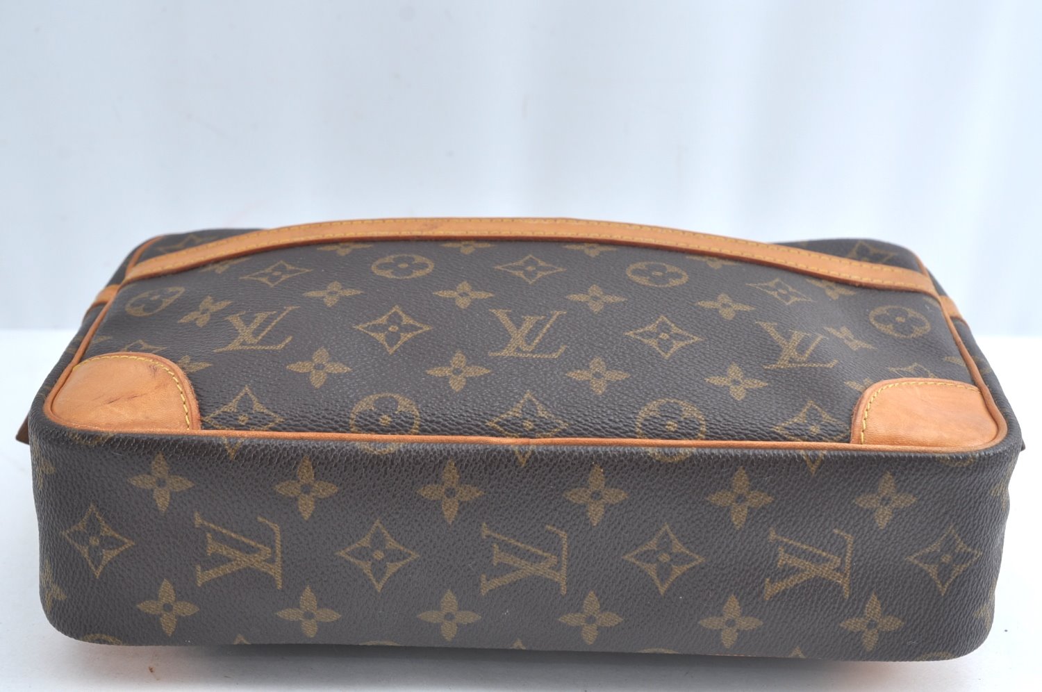 Authentic Louis Vuitton Monogram Compiegne 28 Clutch Hand Bag M51845 LV L0713