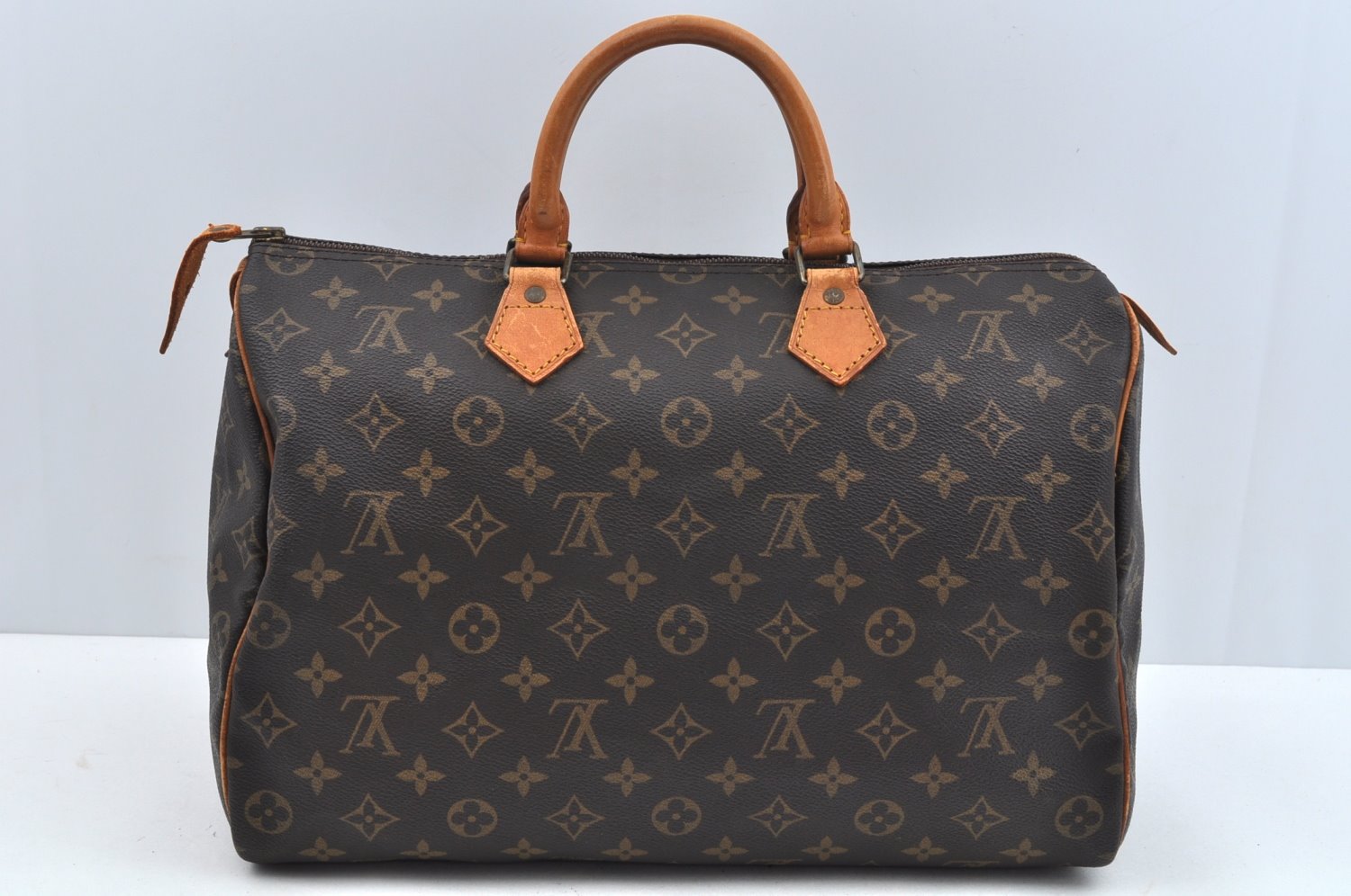 Authentic Louis Vuitton Monogram Speedy 35 Hand Boston Bag M41524 LV L0717